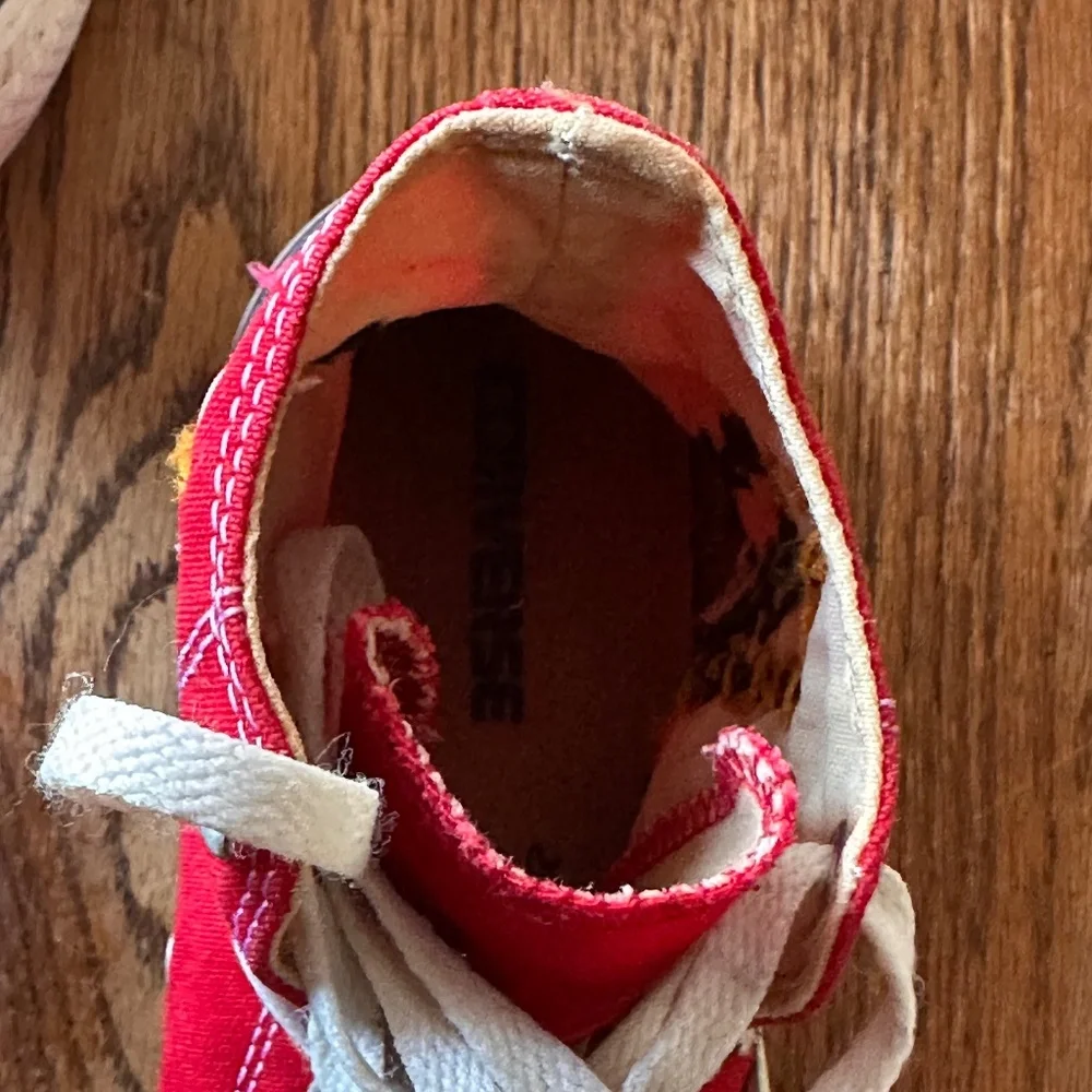 One-of-a-Kind Hand-Stitched Embroidered Converse Sneakers Women’s 10, Men’s 8 - Picture 8 of 15